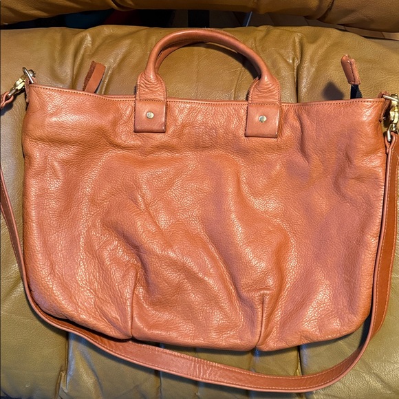 Clare V Tan Crossbody Messenger Bag - Picture 8 of 14